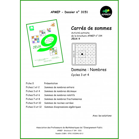 Carrés de sommes