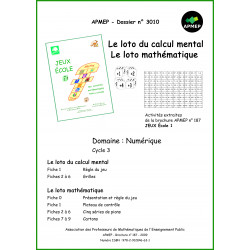 Loto du calcul mental & loto des opérations