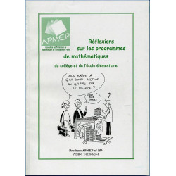 RÉFLEXIONS SUR LES PROGRAMMES DE MATHEMATIQUES du Collège et de l’Ecole primaire 