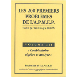 200 premiers problèmes de l'apmep - analyse