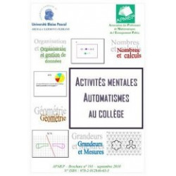 ACTIVITÉS MENTALES – AUTOMATISMES AU COLLÈGE